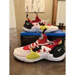 Nike Huarache  White Edge Txt Running Shoes Mens 11.5 White Red A01697-100